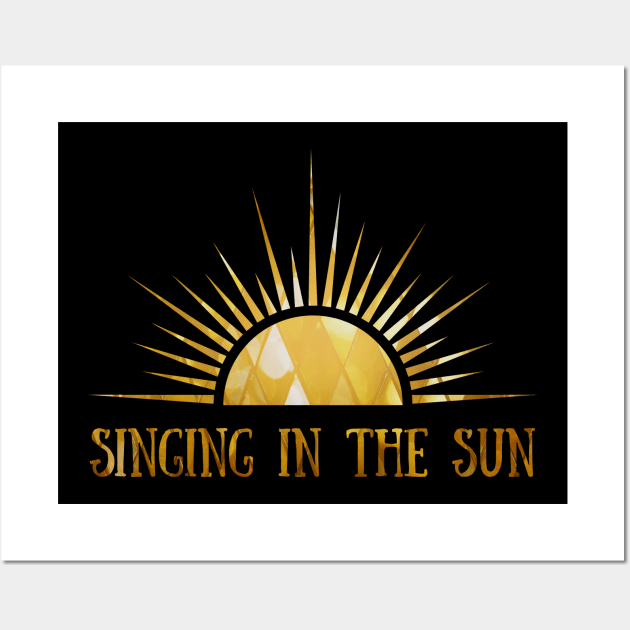 Singing In The Sun - Golden Wall Art by Celestial Mystery